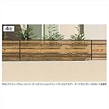 三協アルミ　形材フェンス　フィオーレ4型　木調色（RMC）　本体パネル　W20-H06　両面意匠 木調色（RMC）　CMC（チョコメープル/ダークブロンズ）