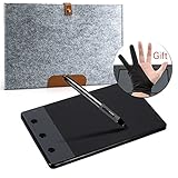 Huion H420 LED Light Pad 4*2.23インチ 携帯式アートデザイングラフィックス描画タブレット デジタルタブレット スタイラスペン+10インチウールライナーバッグ+2指グローブ