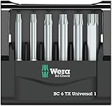 Wera(ヴェラ) 05073637001 | ビットセット ビットチェック 6 TX 汎用 1, 6点セット ブリスターパック 【日本正規輸入品】