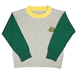 MNBS　キッズ　ニットセーター　カットソー　子供服 男の子　女の子 丸首 長袖 配色 こども スクールセーター カジュアル 秋冬 長袖 グレー　120cm