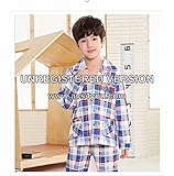 (チェリーレッド) CherryRed 子供 男の子 ファション パジャマ ルームウェア 部屋着 寝間着 上下2点セット 長袖 フリース 春秋向け リラックス 快適 気持ち良い チェック コットン 1
