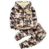 Tovadoo 子供服 ベビー服 男の子 トップス+ズボン コート 秋冬 長袖 暖かい 迷彩柄 イギリス国旗柄 兄弟揃い 保育園 旅行 プレゼント