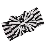 FEITONG ( TM ) 2015新しいかわいいベビーガールズBigストライプリボン結び伸縮性ヘッドバンドヘア