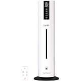 Lacidoll タワー 型 超音波式加湿器 8L大容量 水漏れしない おしゃれ 知能恒湿 上から給水 お手入れ簡単 噴出角度360° 空焚き防止 30畳以上 30時間連続加湿 静音 アロマ対応 3段階のミスト 時間設定 コンビニ/会社/家庭/学校適