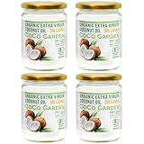 ココガーデン 有機100％ オーガニック ココナッツオイル 500ml 4個セット エキストラバージン コールドプレス