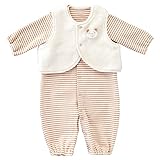 赤ちゃんの城 ツーウェイドレス ベルナチュール・ベスト付 50～70 アイボリー