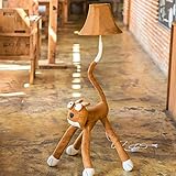 フロアランプ、 クリエイティブフロアランプ漫画の備品大きな目の猫フロアランプ居間ベッドルームフロアランプ子供部屋ベッドサイドランプ漫画のギフト (色 : Push button switch)