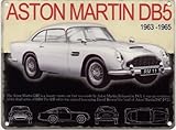 Aston Martin db5メタル広告サイン( Small 200 mm x 150 mm ) by元メタルサインCo
