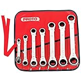 Stanley Proto J1180MA 7 Piece Offset Ratcheting Box Wrench Set [並行輸入品]