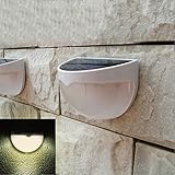 Foerteng ソーラー充電式LEDセンサーライト 光量センサー式 壁掛けled照明ライト 玄関に 夜間 自動点灯 防水