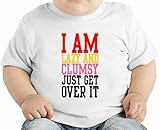 I Am Lazy And Clumsy Just Get Over It オーガニックベビーTシャツ 12 - 18 Months