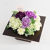 母の日最終受付 まだ間に合う パラボッセ 母の日 ムーンダスト アレンジ 横幅19cm x 奥行19cm x 高さ19cm moondust flower arrangements