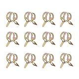 Refaxi 20pcs 8 mm 春バンド型燃料真空ホースシリコーンオイル水パイプクランプクリップ