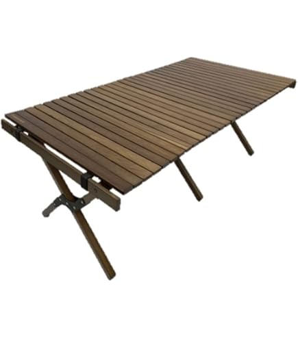 Amazon | ピースパーク フォールディング ウッドテーブルラージ