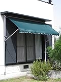 つっぱり式日よけスクリーン　ワイド幅3.0m(幅300×高200～300cm) (グリ-ン)