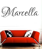 Marcella girl name or boy name room name wall quote art vinyl decal sticker by Children room sticker
