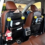 Greensun ( TM )自動車シートバックストレージバッグオーガナイザー旅行ボックスポケットレザーユニバーサルStowing TidyingプロテクターKids DrinkオートAccessoi