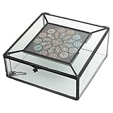 ステンドグラス ジュエリーケース アクセサリーケース ボックス ガラス 小物入れ (スクエアボックス)