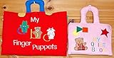 布絵本 MY QUIET BOOK　ベア ピンク英語刺しゅう版&My abc Finger puppets プレイ&ラーンギフトセット 英語教育　　幼児教育