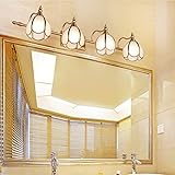 Hyun times ミラーフロントランプハードウェアガラスLEDアメリカの浴室のトイレのランプは、ミラーヘッドライトを導いた ( サイズ さいず : 4ヘッズ )