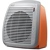 DeLonghi HVY1030OR 1500-Watt Fan Heater - Orange with Gray Face Plate [並行輸入品]