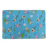 Fenteer 防水シーツ おねしょシーツ おむつ替えシート おむつ替えマット 綿 3層 全6色　 - 青