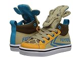 [フェイユエ] Feiyue Kids ガールズ Delta Mid Animal (Toddler) スニーカー Tan/Cyan/Orange/Brown 9 Toddler - M [並行輸入品