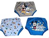 トレーニングパンツ　練習パンツ　下着　パンツ　お漏らし　トイレ　子供服　ベビー下着　ベビー用品　おむつ ミッキー　ミニー　プーさん　出産祝い ギフト　ベビー服 (ミッキー)