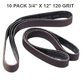 3/4"x12" 120 Grit 10 Pk Silicon Carbide Sanding and Knife Sharpening Belts Fits Ken Onion Work Sharp