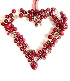 ハートベリーリース★装飾用17cm（レッド）