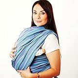 Woven Wrap Baby Carrier for Infants and Toddlers (Ocean) by Hip Baby Wrap [並行輸入品]