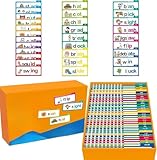 30 Read and Rhyme Flip Books – Word Families & ABC Vocabulary Flash Cards, Educational Reading Games for Early Learners