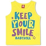 ベビードール SMILEタンクトップ 子供服 130cm イエロー