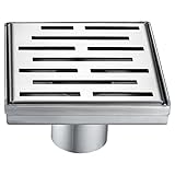 Dawn LAN050504 Amazon River Series - Square Shower Drain (Stamping Technique & Press in the Base), 5