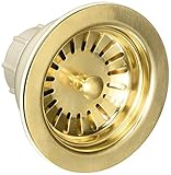 Jaclo 2807-SG Adjustable Lutz Sink Strainer for Kitchen Sinks, Satin Gold, Satin Gold by Jaclo
