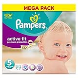 Pampers Active Fit Size 5 Junior 11-25kg (72 per pack) パンパースアクティブフィットサイズ5ジュニア11～25キロ（パックあたり72 ）