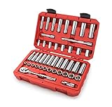 TEKTON 13101 3/8-Inch Drive Socket Set, Inch/Metric, 45-Piece [並行輸入品]