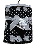 Thro Baby Girl Blanket by Marlo Lorenz Black & White Bows Polka Dots [並行輸入品]