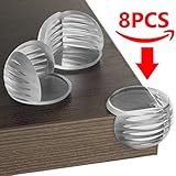 Cushioned Corner Guards from BabyWard - Clear, Soft Furniture Baby Proofing Bumpers Protectors for T