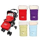 ベビー用 寝袋 ベビーカー フットマフ 多機能 ベビーカーフットマフ あったか 防寒 パープル