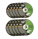 4-1/2" Cut-off Wheels for Metal, Pack of 10, for Cutting All Ferrous Metals [並行輸入品]