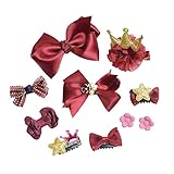 Genda 2Archer(JP) ヘアピン ヘアクリップ キッズ ベビー 女の子 可愛い 兎柄 蝶結び 髪飾り 髪留め 8個セット 10個セット ヘアアクセサリー 赤ちゃん 誕生日 プレゼント 結婚