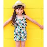 アナップキッズ＆ガール（ANAP KIDS&GIRL） トロピカルパイン柄ロンパース【ブラック/130】