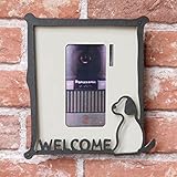 インターホンカバー ハンドメイド 装飾 エクステリア 手作り 簡単取り付け AQ-CB-03-C ドッグ