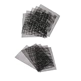 F Fityle 排水メッシュ プラスチック製 シート 盆栽 植木鉢底ネット 害虫防除　使用便利　約１０個　実用