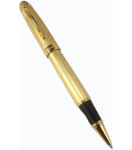 Amazon | Gullor450明るい黒と金色のボールペン | 水性ボールペン