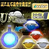 STARDUST ソーラーパネル 搭載 ガーデンライト 4カラー エコ 電源不要 おしゃれ LED 庭 ベランダ (レッド) SD-UFOLED-RD