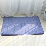 超ソフトマイクロファイバー吸収バスマット、24 wx36l、by Lynnwangデザイン。。。 24Wx36L ブルー