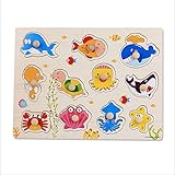 幸せな 木製 はめこみ 形合わせ 子供 知育おもちゃ ハンドル付 パズル 積み木 ブロック 知能開発 幼児 赤ちゃん 教育玩具 視覚・大脳・言語・好奇心・集中力 活性化 数学・英語・幾何学 脳トレ 親