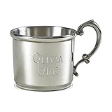 Creative Gifts International 020910 3 in. Pewter Baby Cup, 4 oz